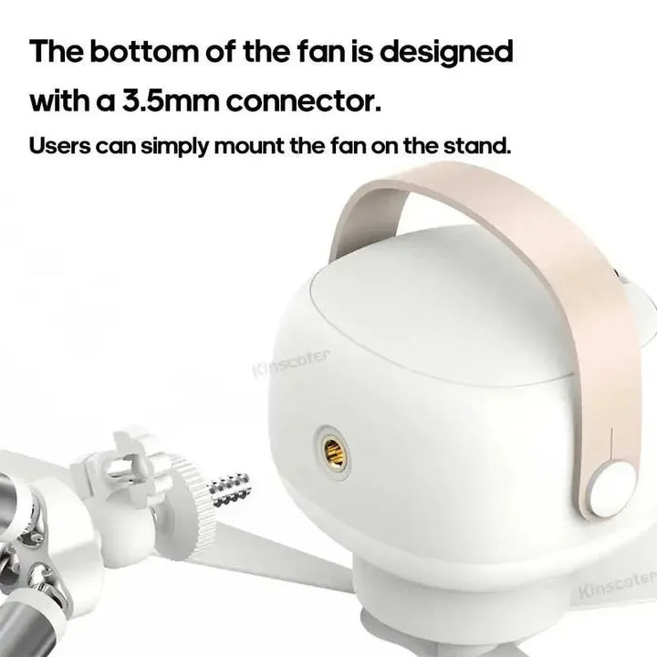 7200mAh Outdoor Camping Fan – Cordless Ceiling Fan with LED Light & Remote Control | Stornfield
