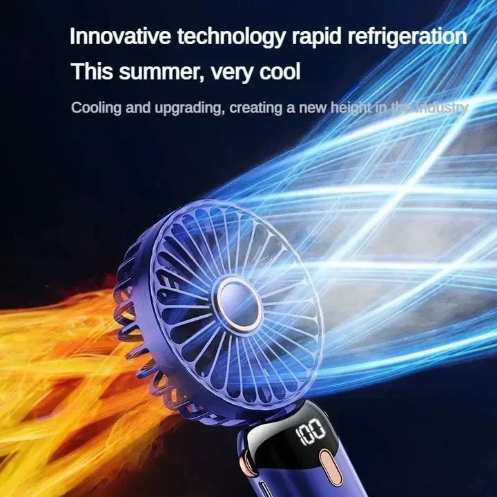 Aromatherapy Handheld Mini Fan – Foldable, Portable & USB Rechargeable | Stornfield