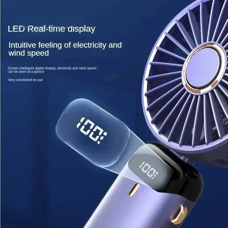 Aromatherapy Handheld Mini Fan – Foldable, Portable & USB Rechargeable | Stornfield