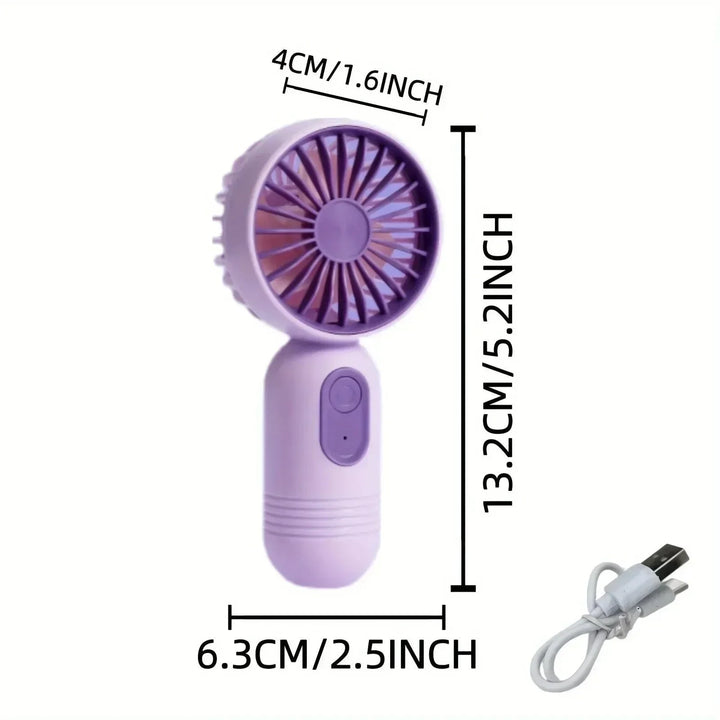 Mini Portable USB Fan – 3-Speed Handheld Cooling for Office, Travel & Camping | Stornfield