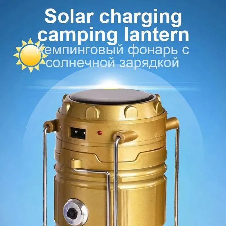 Multifunctional Led Camping Light Rechargeable Camping Lamp Solar Power Charging Portable Fan Lantern Emergency Outdoor Lighting | Stornfield