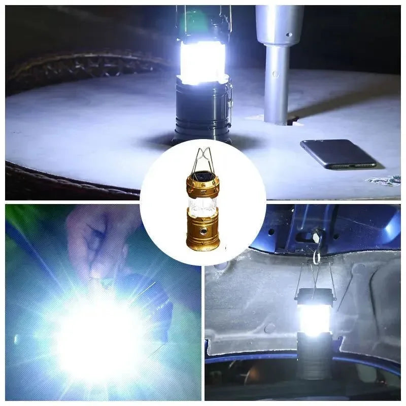 Multifunctional Led Camping Light Rechargeable Camping Lamp Solar Power Charging Portable Fan Lantern Emergency Outdoor Lighting | Stornfield