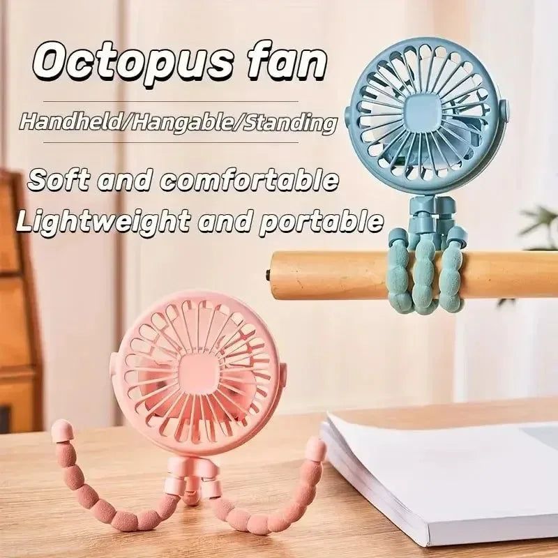 Portable Octopus Fan – Flexible, Multi-Use USB Fan for Travel, Office & Camping | Stornfield