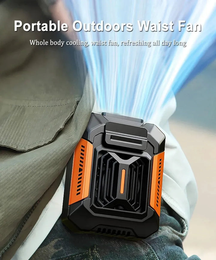 Portable Waist Clip Fan | USB Rechargeable Hanging Fan for Outdoor, Camping, Running, Sports | Stornfield