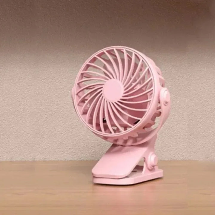 Rechargeable 720° Rotating Clip Fan with Nightlight – Portable & Versatile Cooling Solution | Stornfield