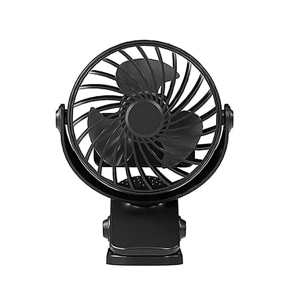 Rechargeable 720° Rotating Clip Fan with Nightlight – Portable & Versatile Cooling Solution | Stornfield