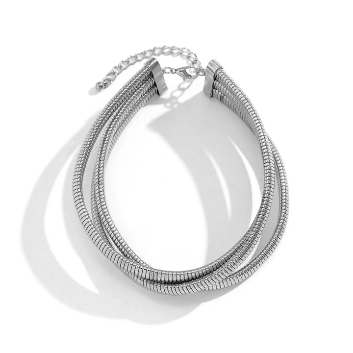 Stornfield | Triple Layer Stacked Chunky Choker Necklace