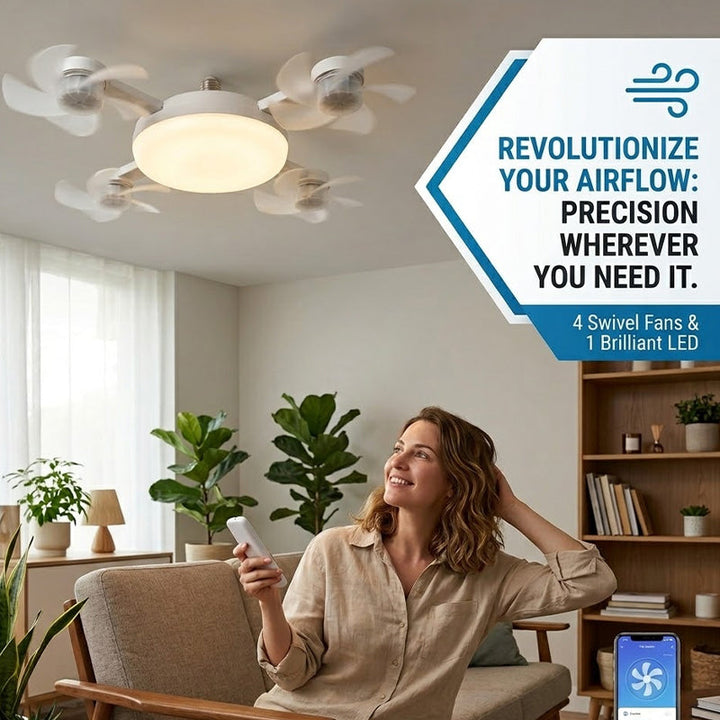 Remote Control Ceiling Fan Light Bulb | Stornfield
