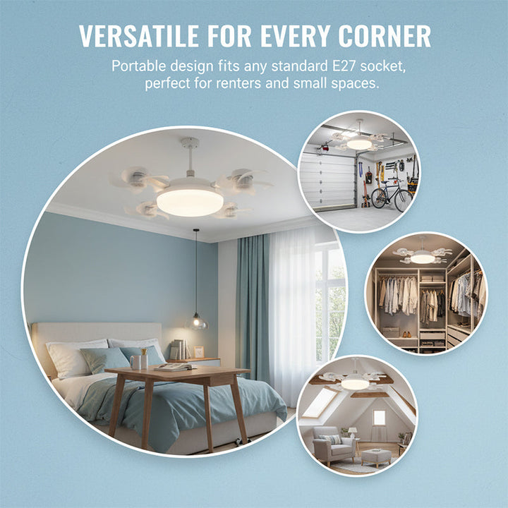 Remote Control Ceiling Fan Light Bulb | Stornfield