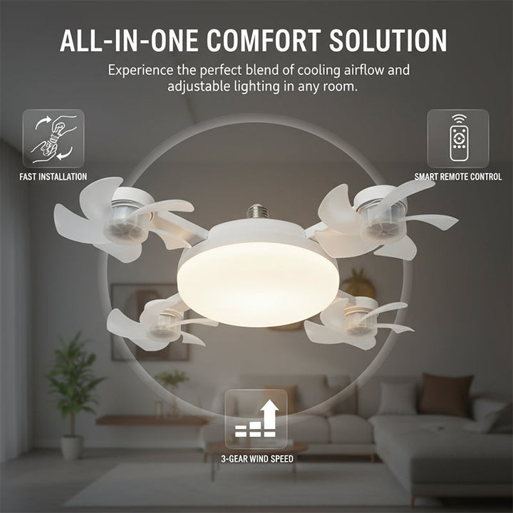 Remote Control Ceiling Fan Light Bulb | Stornfield