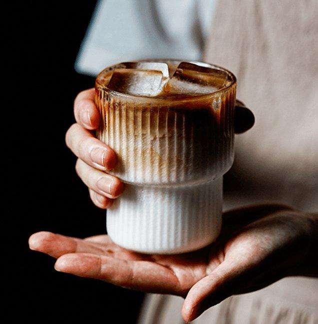 Stornfield | Frendorf Ribbed Glass Coffee Cup