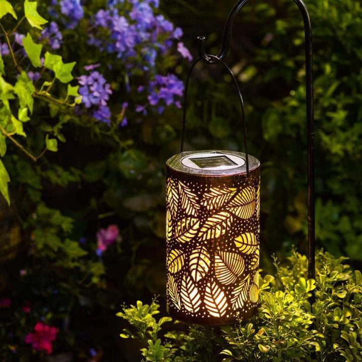 Radiant Leaf Lantern Set – Outdoor Elegance | Stornfield