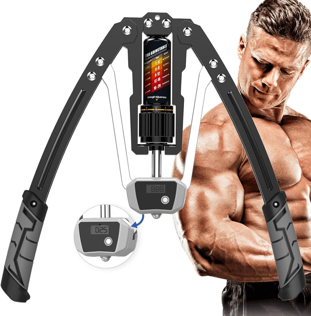 Stornfield | TwisterPro Adjustable Hydraulic Arm Trainer – 10–200 kg Resistance – Upper Body Strength Training for Arms, Chest & Shoulders