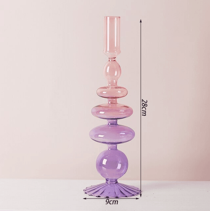 Stornfield | Classic Two-Tone Glass Candle Holder