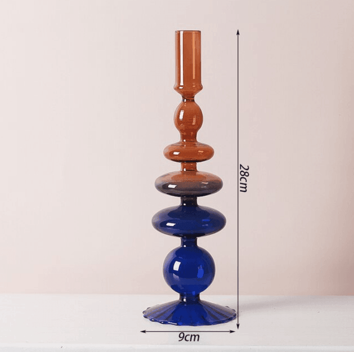 Stornfield | Classic Two-Tone Glass Candle Holder