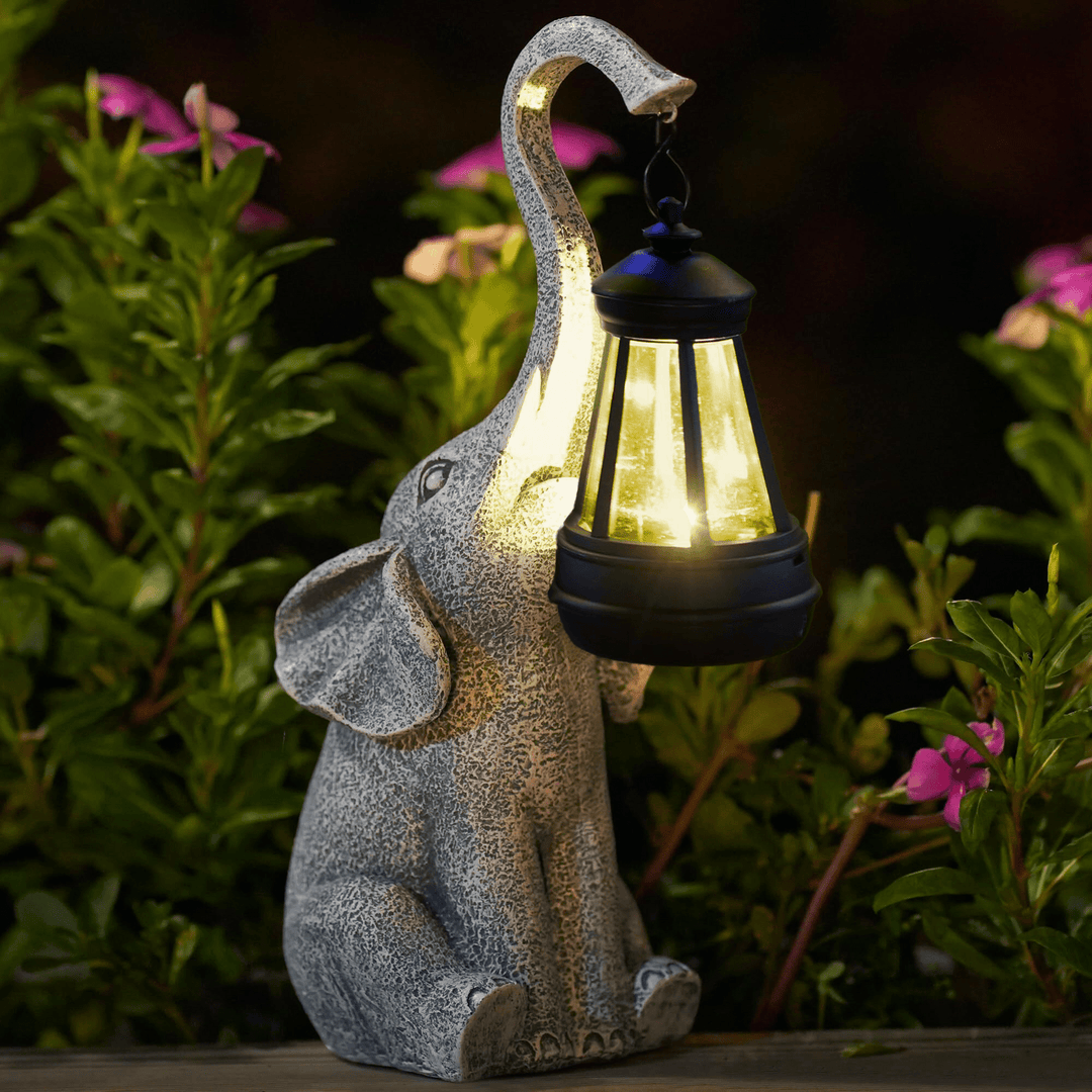 Atmospheric Solar Lamp for the Garden - Elephant Glow | Stornfield
