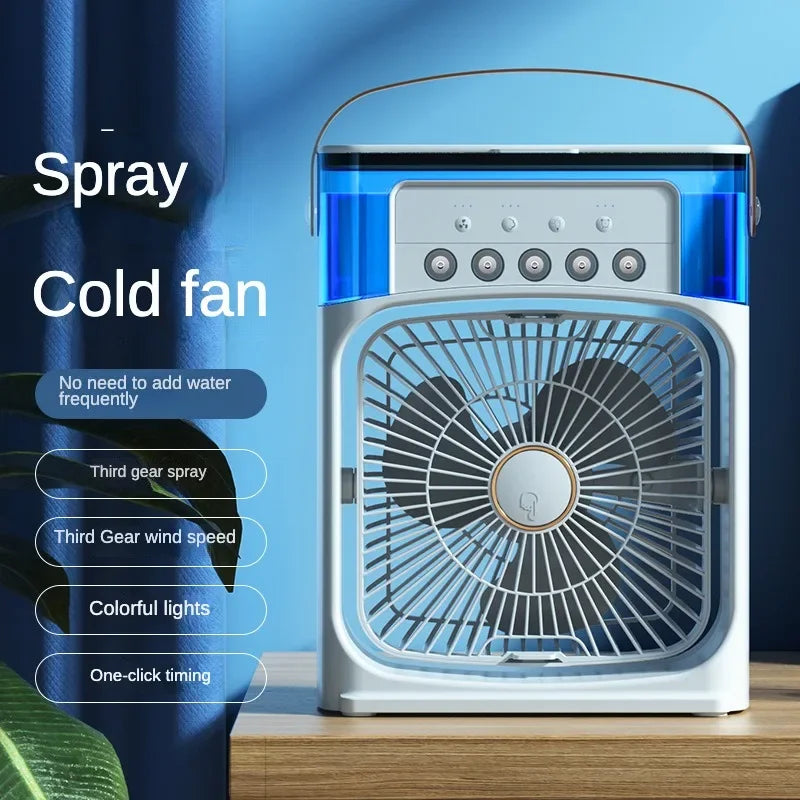 Ultra-Cooling Portable Ice Mist Fan - LED Lights - Unique Powerful Cooling | Stornfield