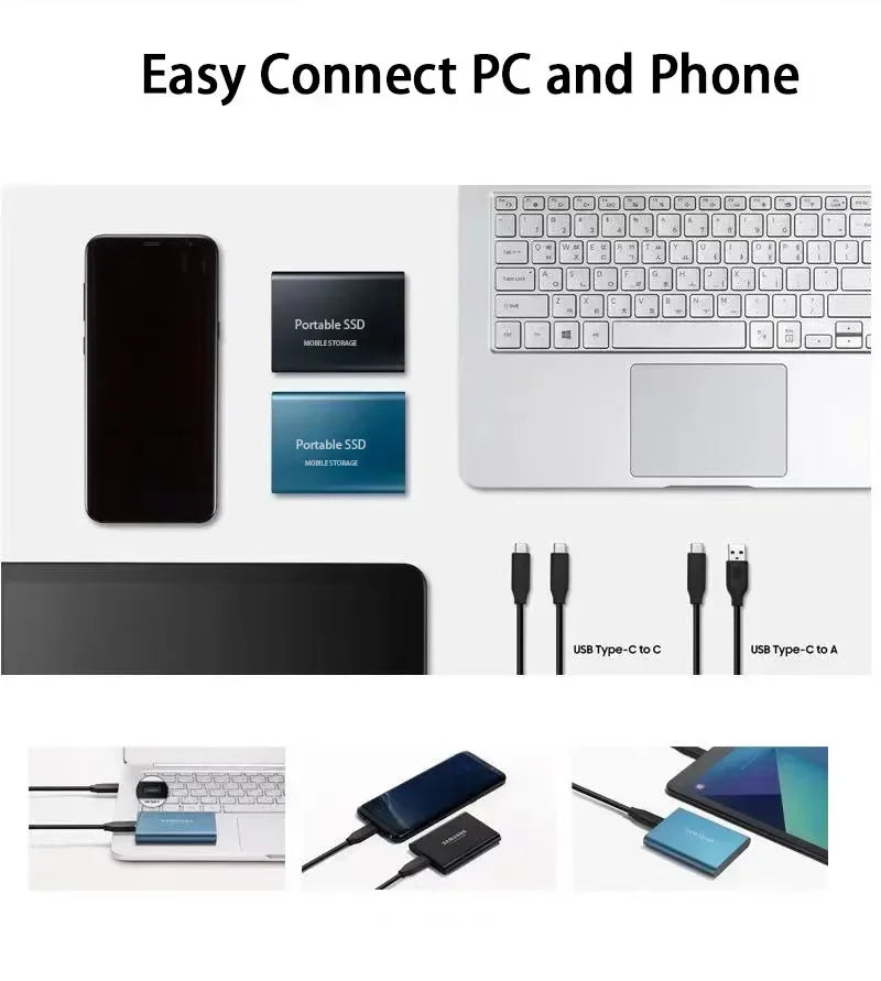 Stornfield | Portable External SSD | USB 3.1 Type C Fast Storage | Up to 128GB