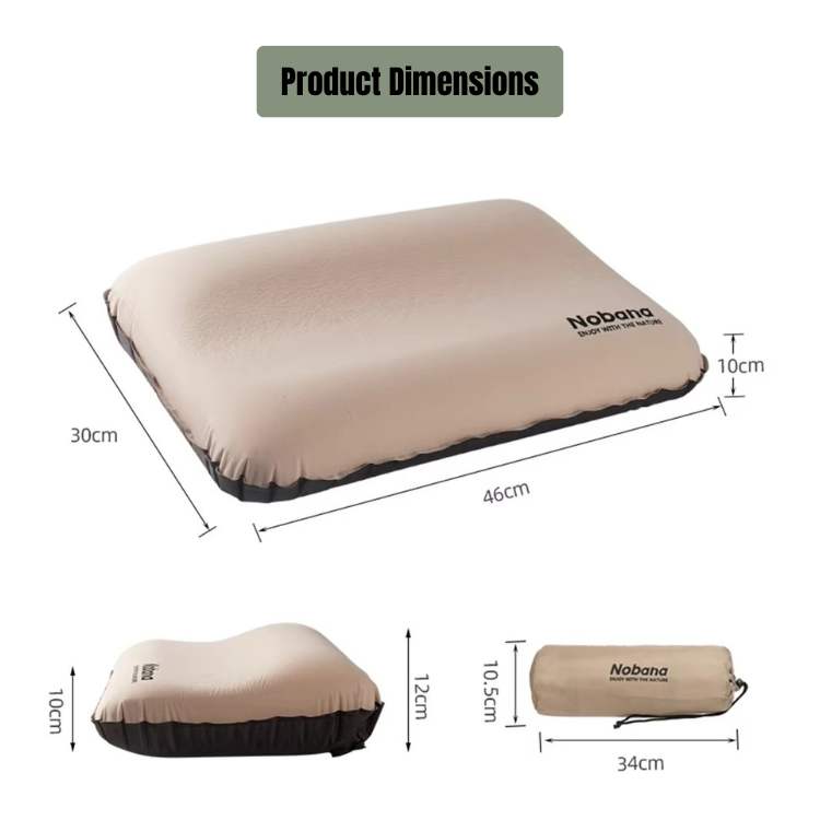 AirRest Camping Pillow Inflatable Ergonomic | Stornfield