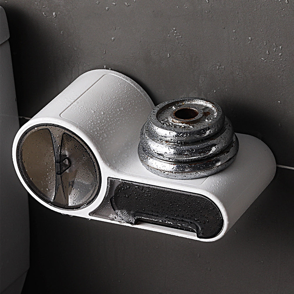 DroogHoud Self-Adhesive Toilet Paper Holder – Waterproof Wall Solution with Extra Storage Space | Stornfield