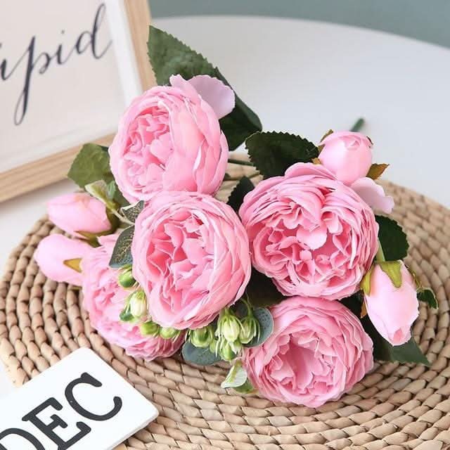 Stornfield | Artificial Peony Bouquet with Blossoms and Buds