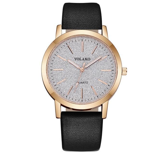 Stornfield | IcoolGadgets High Quality Fashion Womens Ladies Simple Watches Geneva Faux Leather Analog Quartz Wrist Watch clock saat Gift