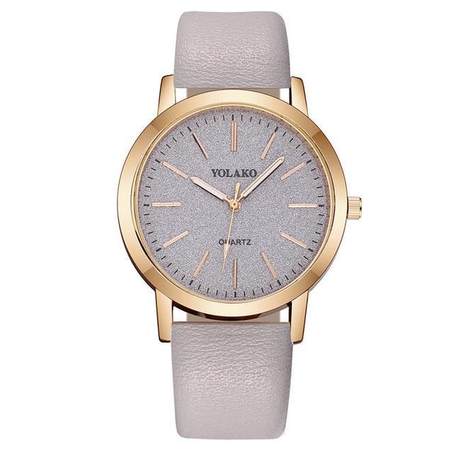 Stornfield | IcoolGadgets High Quality Fashion Womens Ladies Simple Watches Geneva Faux Leather Analog Quartz Wrist Watch clock saat Gift