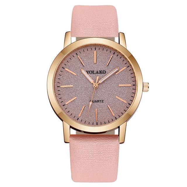 Stornfield | IcoolGadgets High Quality Fashion Womens Ladies Simple Watches Geneva Faux Leather Analog Quartz Wrist Watch clock saat Gift