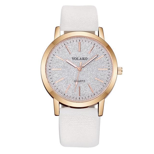 Stornfield | IcoolGadgets High Quality Fashion Womens Ladies Simple Watches Geneva Faux Leather Analog Quartz Wrist Watch clock saat Gift