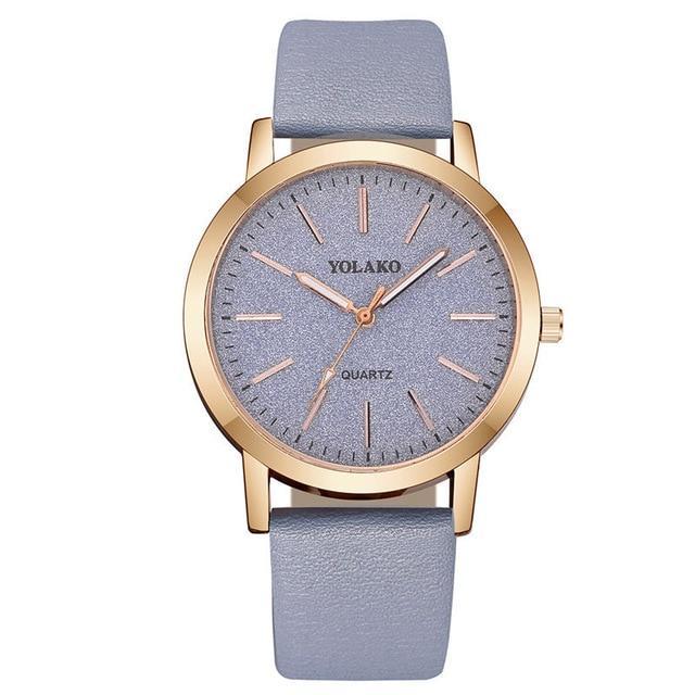 Stornfield | IcoolGadgets High Quality Fashion Womens Ladies Simple Watches Geneva Faux Leather Analog Quartz Wrist Watch clock saat Gift
