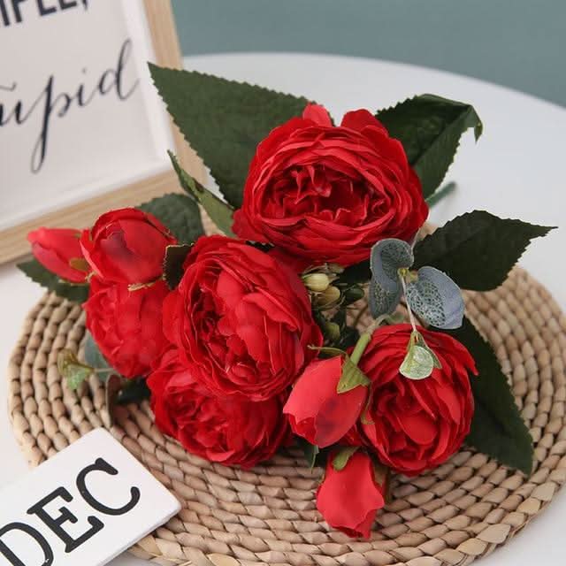 Stornfield | Artificial Peony Bouquet with Blossoms and Buds