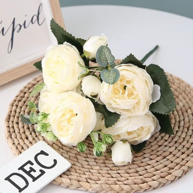 Stornfield | Artificial Peony Bouquet with Blossoms and Buds