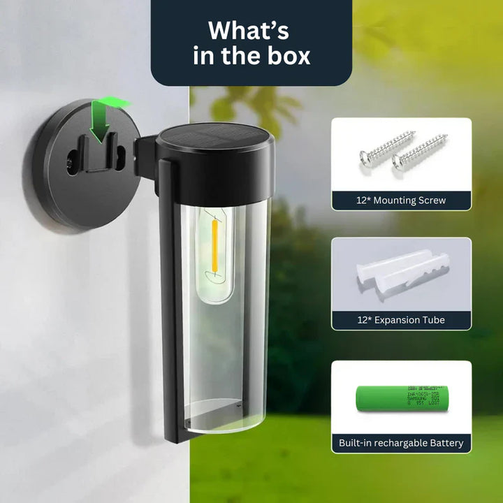 Solar Column Wall Light | Stornfield