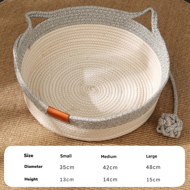 Hand-woven Cotton Rope Cat Bed Stornfield