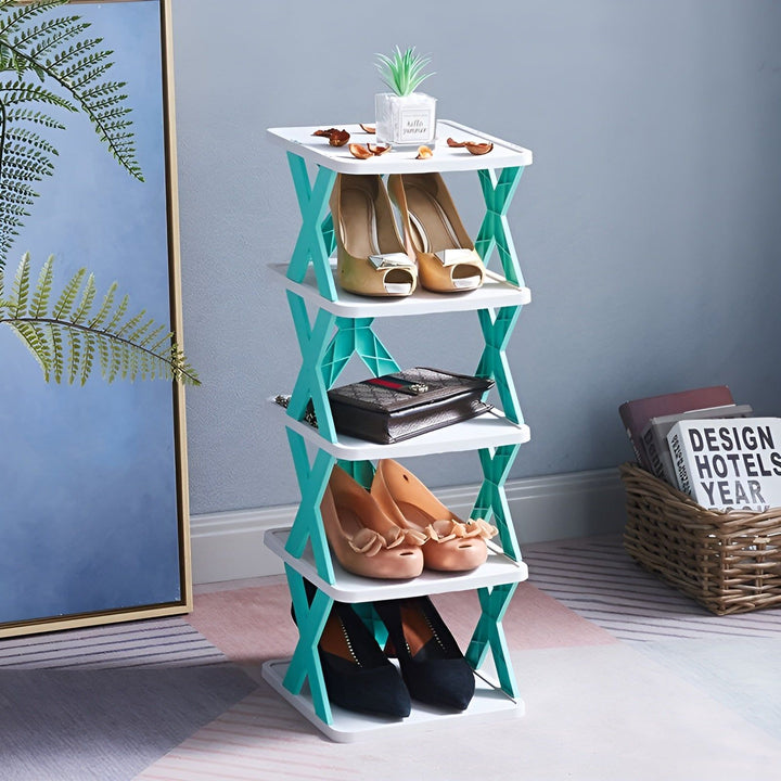 Multifunctional and Foldable Shoe Rack - SpaceSaver | Stornfield