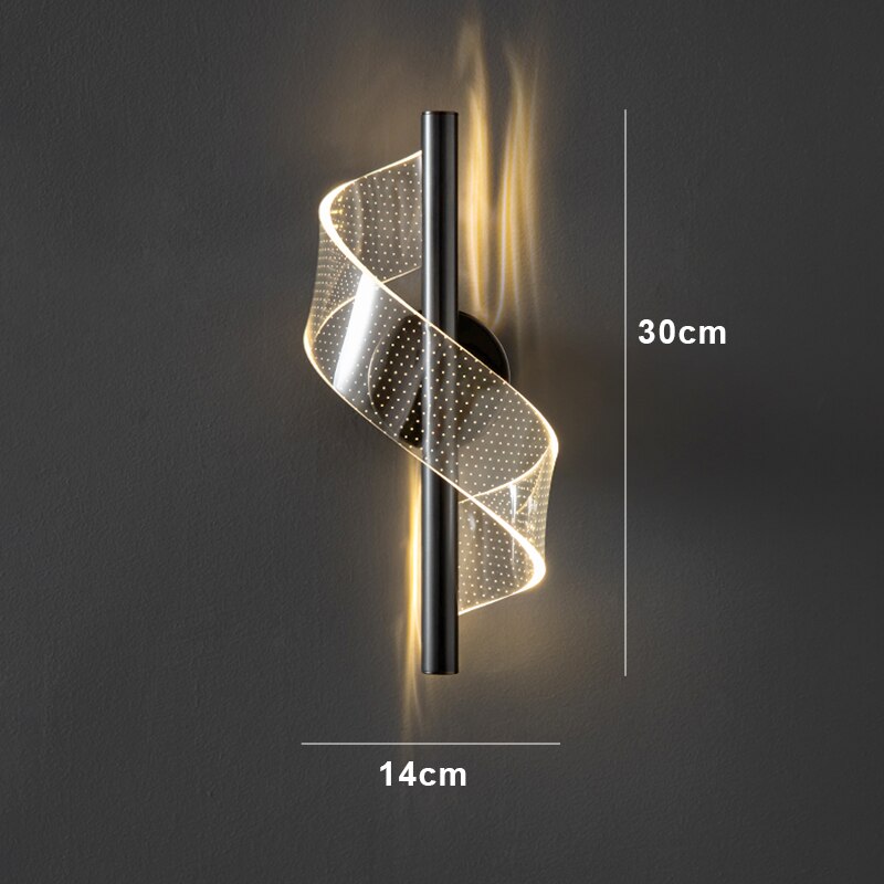Stornfield | Luxury Glass Wall Light with Candle Holder