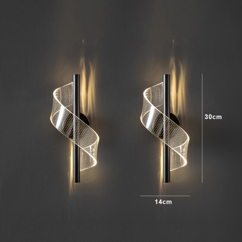 Stornfield | Luxury Glass Wall Light with Candle Holder