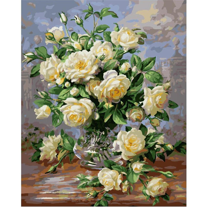 Vase of Roses - Van-Go Paint-By-Number Kit | Stornfield