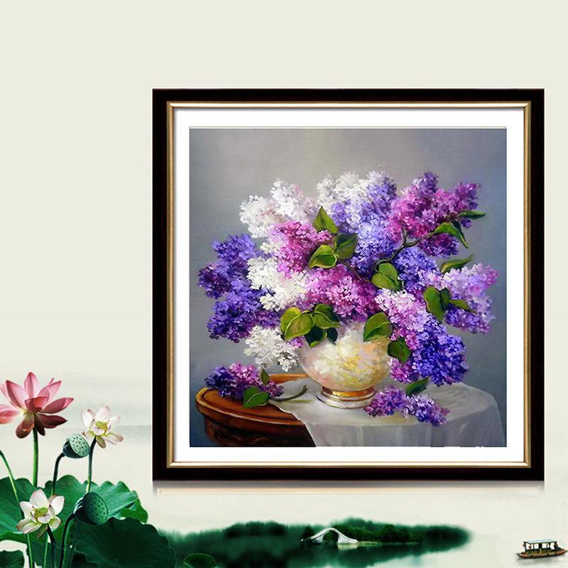 Violet Flowers - GemPaint Kit | Stornfield