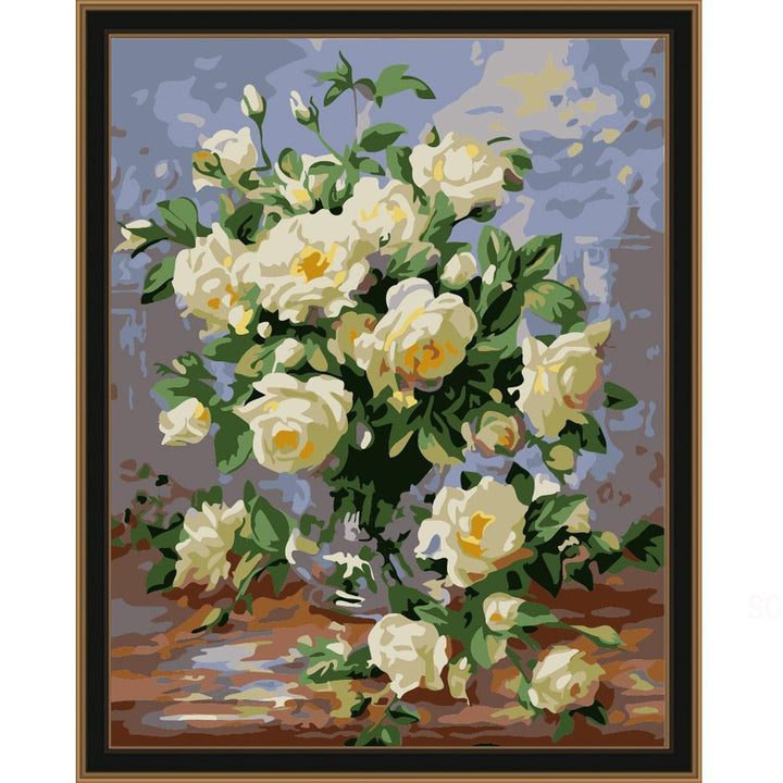 Vase of Roses - Van-Go Paint-By-Number Kit | Stornfield
