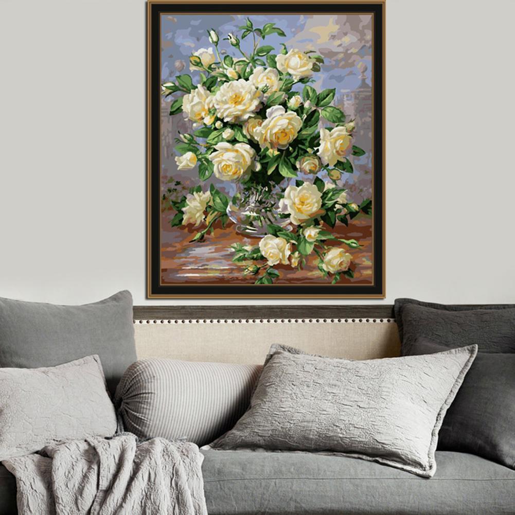 Vase of Roses - Van-Go Paint-By-Number Kit | Stornfield