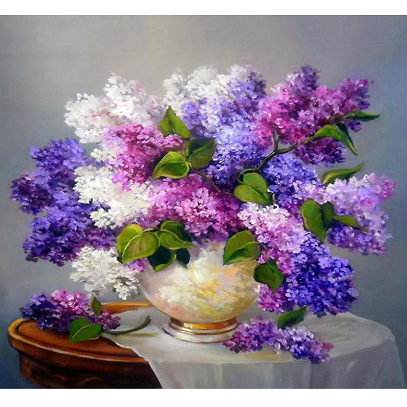 Violet Flowers - GemPaint Kit | Stornfield