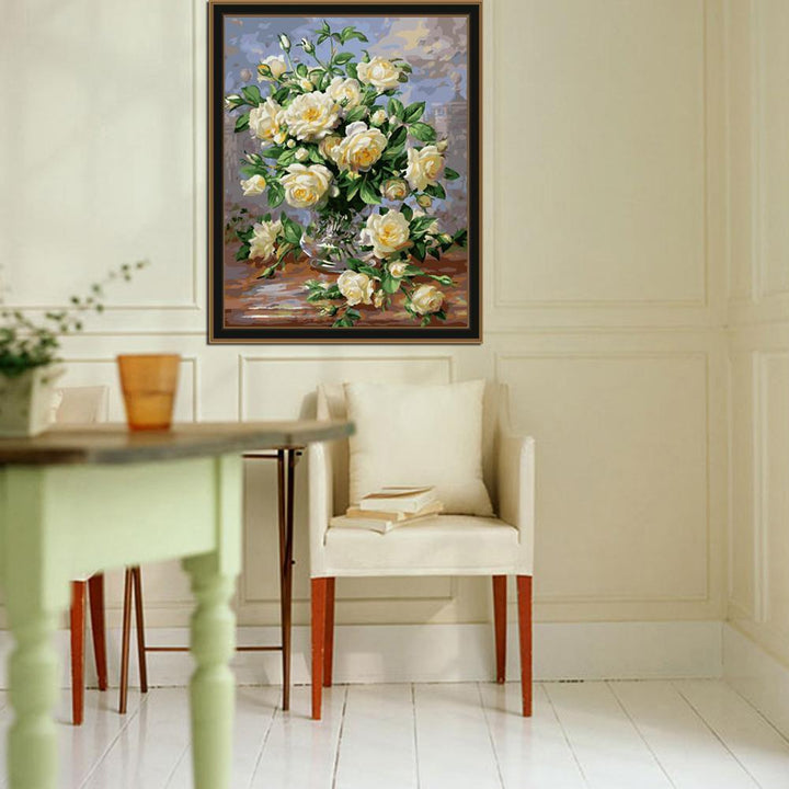 Vase of Roses - Van-Go Paint-By-Number Kit | Stornfield