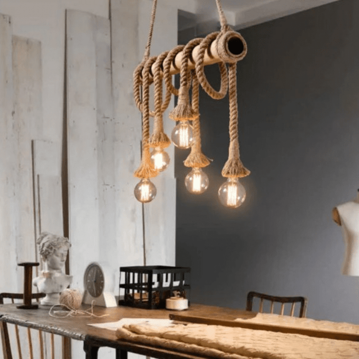 Stornfield | Vintage Hemp Rope Pendant Light