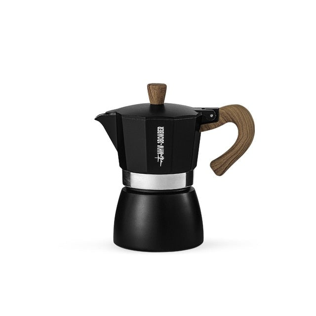 Vintage Wooden Handle Espresso Maker Moka Pot Brewing Tools | Stornfield