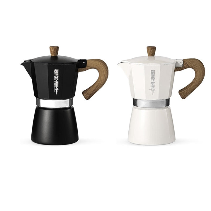 Vintage Wooden Handle Espresso Maker Moka Pot Brewing Tools | Stornfield