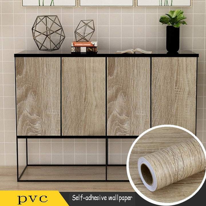 Vinyl Wood Grain Stickers Wardrobe Cabinet Table Furniture Renovation | Stornfield