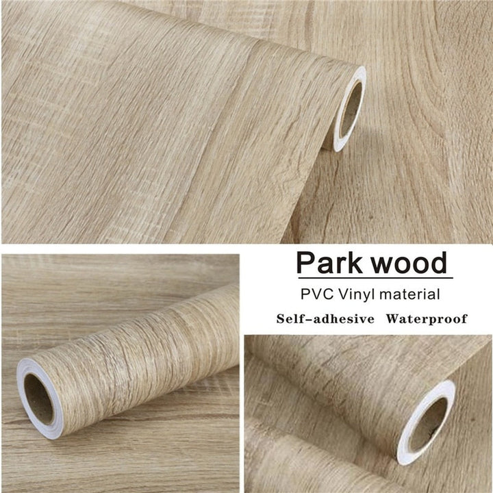 Vinyl Wood Grain Stickers Wardrobe Cabinet Table Furniture Renovation | Stornfield