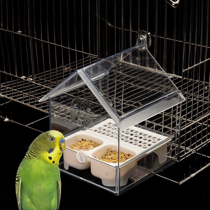 External Bird Feeder and Bathhouse – Space-saving Anti-Spill Feeding Solution | Stornfield
