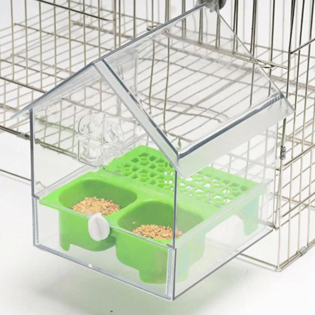 External Bird Feeder and Bathhouse – Space-saving Anti-Spill Feeding Solution | Stornfield